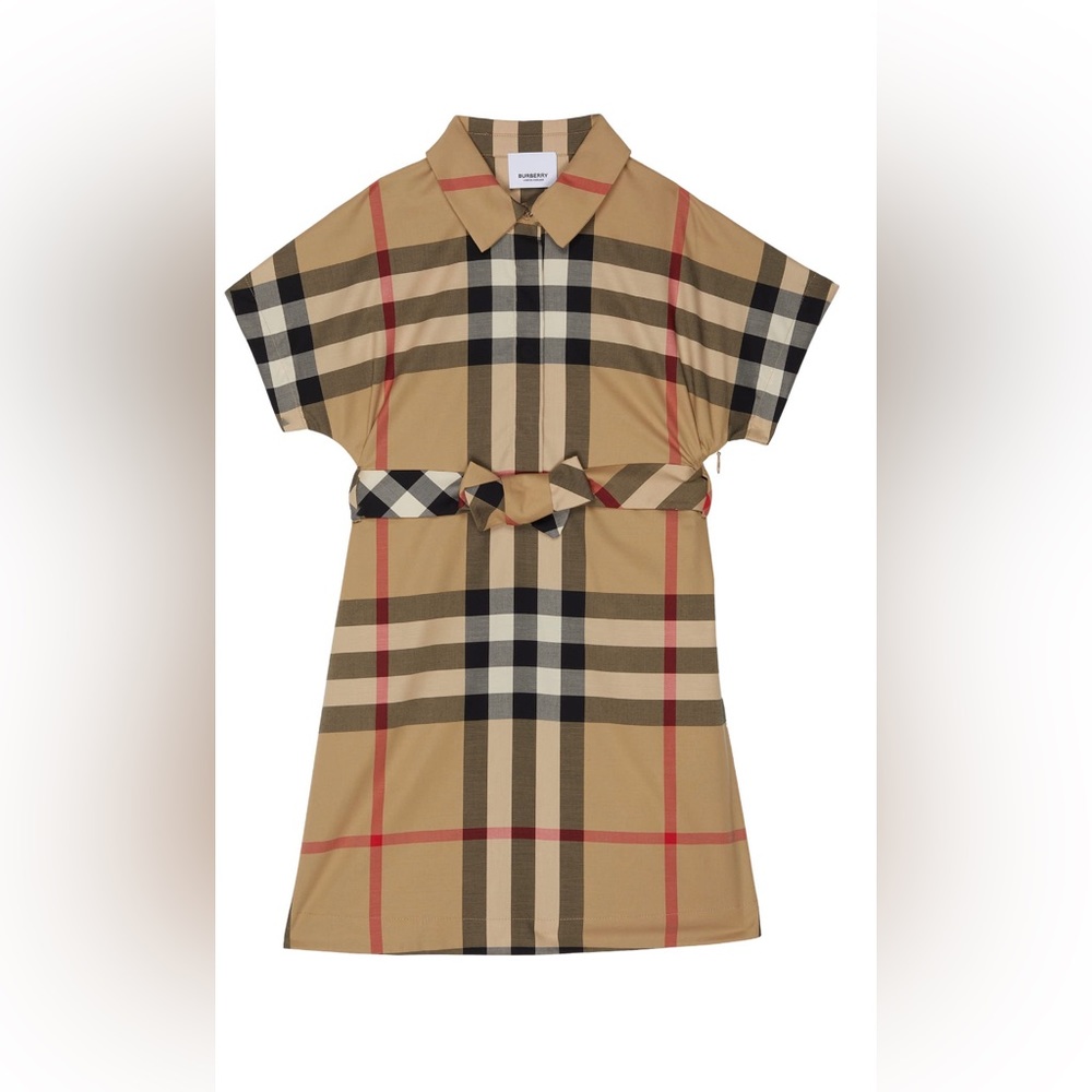 Girls Burberry Giulietta check dress size 8